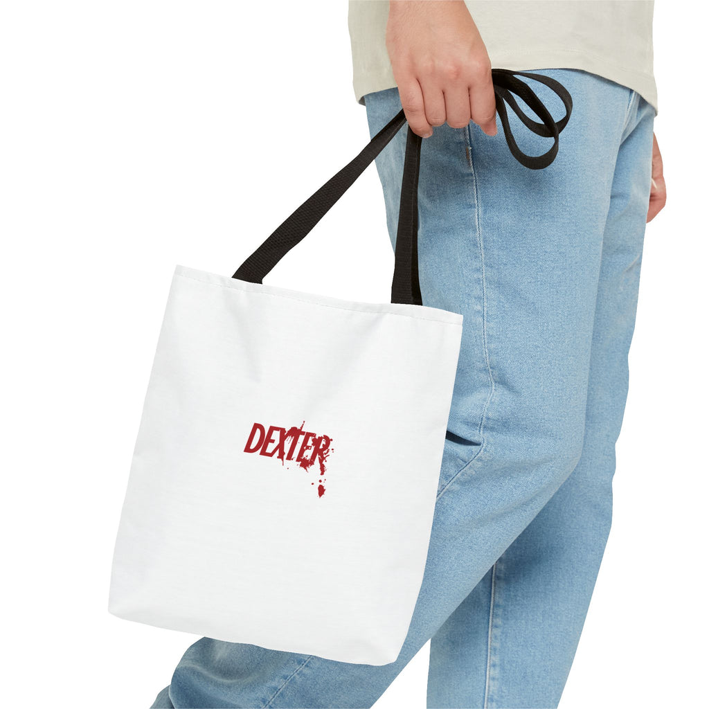 Dexter Tote Bag, Horror Tote, Crime Show Merch, Gift for Fans, Unique Tote, Dexter Fan Bag