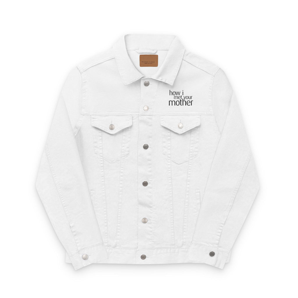 How I Met Your Mother Embroidered Unisex Denim Jacket - Perfect Gift for Moms, Stylish Layering Piece, Casual Wear, Personalized Jacket