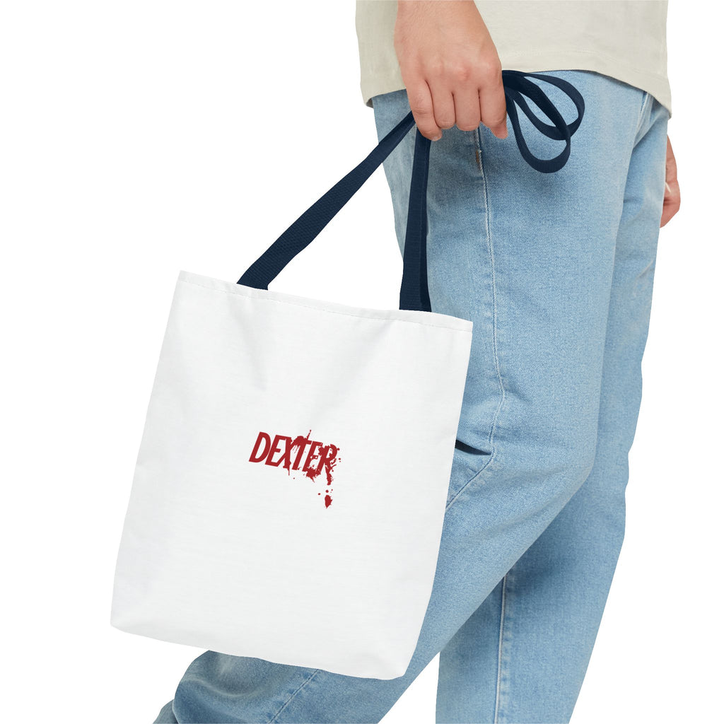 Dexter Tote Bag, Horror Tote, Crime Show Merch, Gift for Fans, Unique Tote, Dexter Fan Bag